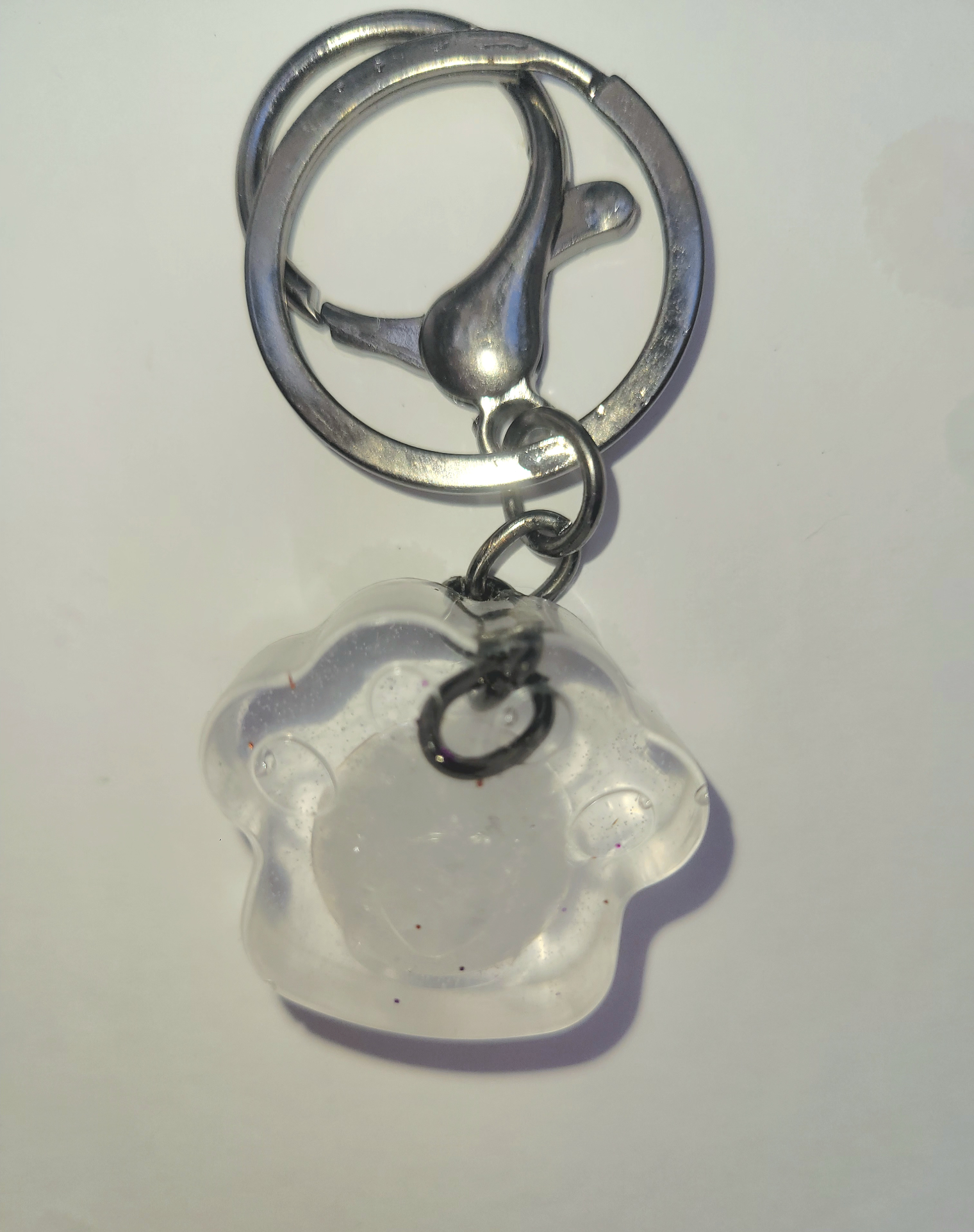 Clear Quartz Dog Tag handmade crystal pet tag for dogs